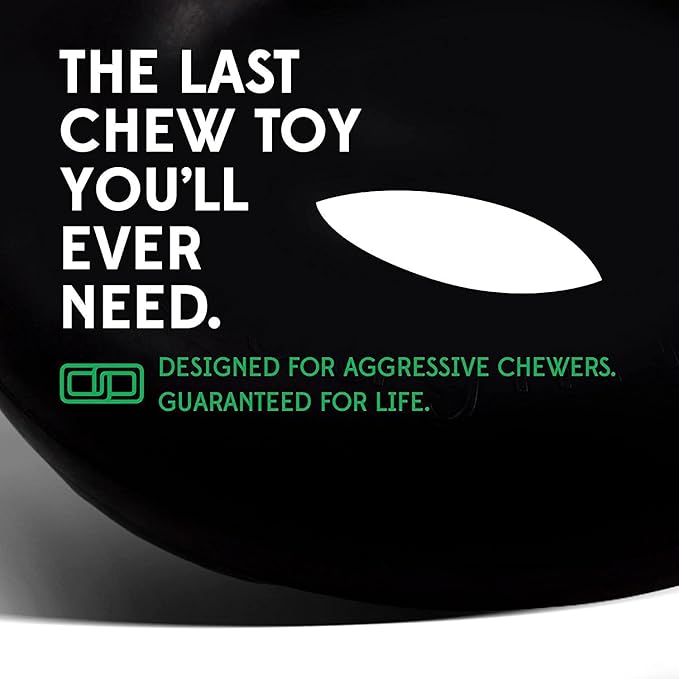 Goughnuts Dog Chew Toys Rubber Ring Indestructible Dog Chew Toys for Extreme Aggressive Power Chewers |for Large Dogs 100+ Pounds |Large (L) Size, Green Rubber