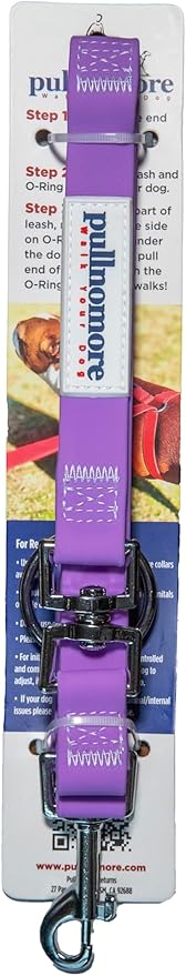 No-Pull Dog Leash, Chew Resistant, Waterproof, Durable PVC Material, Multiple Colors and Sizes (Purple, Small)