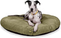 K9 Ballistics Tough Round Nesting Pillow Dog Bed - Removable Cover, Washable, Durable & Water Resistant Indoor/Outdoor Bed - XL, Sage Green