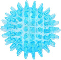 Soft Transparent Spiky Dog Chew Ball, 6.5 CM, Blue Bite Resistant Training Toy for Puppies and Cats Tool