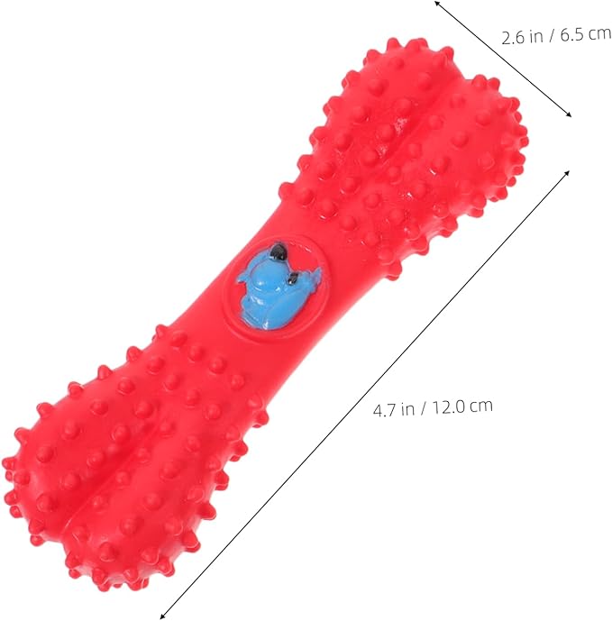 NOLITOY 2pcs Creative Dog Chew Toy Squeaky Interactive Toy for Teeth Cleaning Funny Sound Adorable Design for Pet Playtime No Rope Included for Chewers