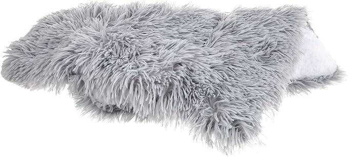 Large Warm PET Mat for Dogs Cats 55x45cm Fluffy Coral Fleece Cushion Washable Sleeping Pad for Winter Self-Warming Resting Bed Mute Base