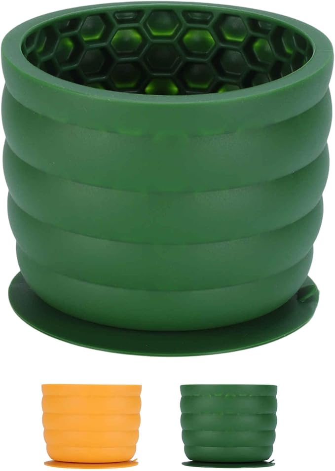 Treat Dispensing Dog Toy, Interactive Puzzle Feeder, Stuffable Chew Toy for Boredom, Enrichment Frozen Treat Dispenser, Green, Large