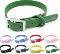 ZALER Waterproof Dog Collar, Adjustable Odor Proof Dog Collars Easy to Clean, Soft Comfortable Pet Collars for Large, Medium Small Dogs (Spruce Green, S(Length:8.6''-12.6''; Width:0.75''))