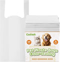 Odor-Sealing Dog Poop Bags with Handles 200 Count Pet Waste Bags, Large Capacity & Unscented Poop Bags for Dogs or Cat Litter, Conceals Smell & Mess (White)