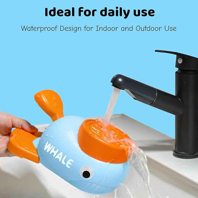 Dog Treat Dispenser Toy, Cat Puzzle Feeder, Interactive Durable Yellow Duck-Shaped Puzzle Feeder for Dog Cat Treat Toy (Whale)