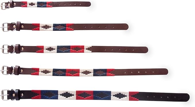 Gaucho Goods Leather Big Dog Collar - The Patriot (XL)