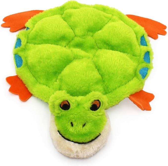 ZippyPaws Squeakie Crawler- No Stuffing Dog Toy to Keep Them Busy, for Small, Medium, & Large Dogs, Squeaky Pet Toy for Boredom, Unstuffed Chew Toy, Soft Plush Puppy Products, Toby The Tree Frog- 11"