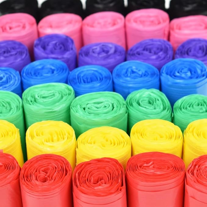 Large Dog Waste Bags on a Roll with Easy Tie Handles, Extra Thick and Strong Poop Bags, 72 Count, Scented, 5.5 x 5.5 x 17 Inches