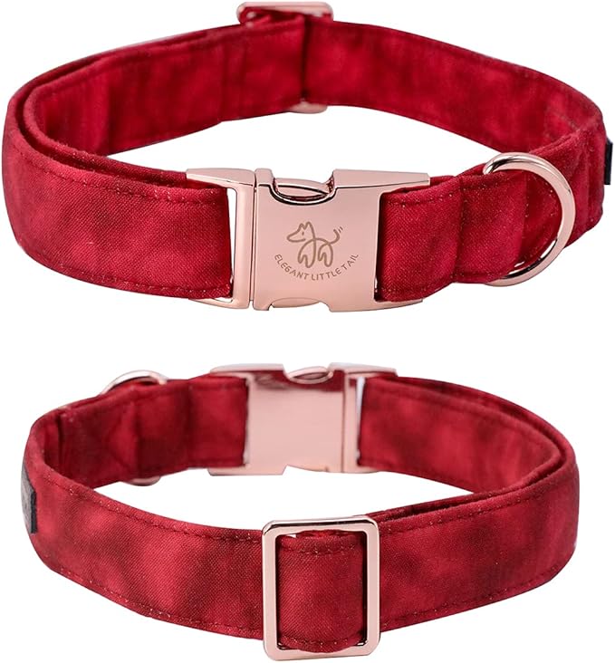 Elegant little tail Christmas Dog Collar,Puppy Collar, Male or Female Dog Collar with Bow Adjustable Soft Bow tie Dog Collars for Large Dogs