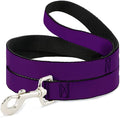Dog Leash Purple 6 Feet Long 1.0 Inch Wide