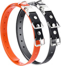 Quick Snap Bungee Dog Collar Strap with D Ring for Most of Electronic Training Shock Collar Receivers-Adjustable Durable Waterproof Odorless 3/4 Inch TPU Collar Replacement for Barking Fence