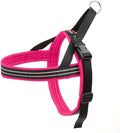ComfortFlex Sport Dog Harness – No-Choke, Fully Padded, Non-Chafing Harness with Control Handle – Reflective, Lightweight, Adjustable for Active Dogs – Medium, Hot Pink