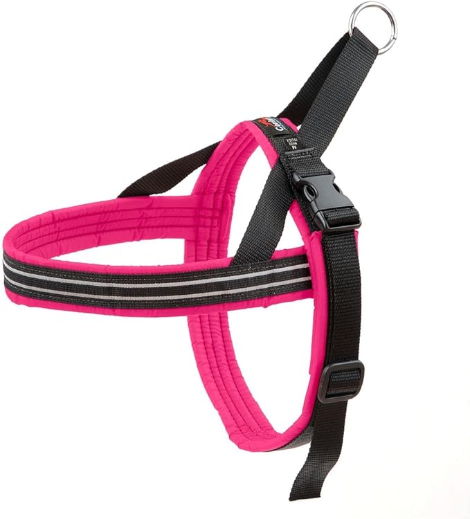 ComfortFlex Sport Dog Harness – No-Choke, Fully Padded, Non-Chafing Harness with Control Handle – Reflective, Lightweight, Adjustable for Active Dogs - Medium/Large, Hot Pink