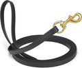 Viper Biothane K9 Working Dog Leash Waterproof Lead for Tracking Training Schutzhund Odor-Proof Long Line with Solid Brass Snap for Puppy Medium and Large Dogs, 20ft Black