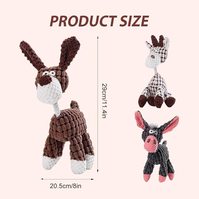 Upgrade Bite Buddy Chew Toy for Dogs, 2025 New Petsboro Bitebuddy Dog Toy Indestructible Stuffed Animals for Dogs, Cute Soft Resistant Squeaky Dog Toys for Heavy Chewers (#A2)