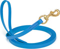 Viper Biothane K9 Working Dog Leash Waterproof Lead for Tracking Training Schutzhund Odor-Proof Long Line with Solid Brass Snap for Puppy Medium and Large Dogs, 15ft Cerulean Blue