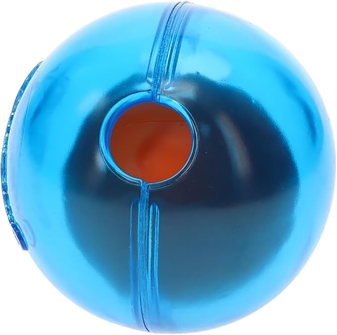 GURU Pet: Guru Ball - Medium Blue - Dog Toy, Hides & Dispenses Treats, Slow Feeding, Easy Loading, Durable Rubber, Roll-Bounce-Spin-Tumble-Solve-Play