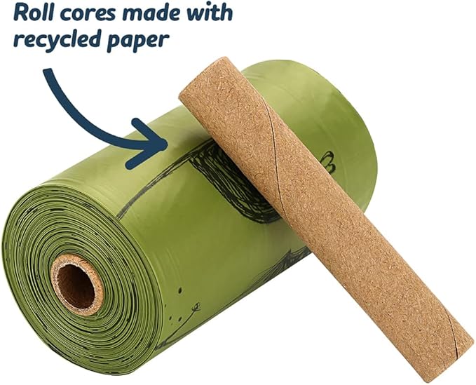 Ley's Dog Poop Bags 360 Count, Lavender Extra Thick Waste Bags with Dispenser, 100% Leak-Proof Doggie Bag Refill Rolls