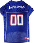 Pets First NCAA College Kansas Jayhawks Mesh Jersey for DOGS & CATS, Small.Licensed Dog Jersey with your Favorite Football/Basketball College Team