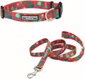 Lucky Love Dog - Easy Click Buckle Dog Collar with Leash Set Combo, Durable & Comfortable for Male & Female Dogs, Pet Collar for Medium Dogs, Secure Fit - Fritz Combo, Medium