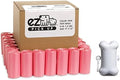 1000 Pet Waste Disposal Poop Bags with Dispenser, EZ Pick Up Bag, Pink Color 9"x12" Size Large, Puppy Training