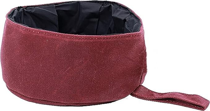 CALDO Collapsible Dog Bowl - Perfect for Food and Water on The Go (Burgundy)