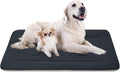 JoicyCo Extra Large Dog Bed Soft Dog Crate Pad Mat, 48 in Non-Slip Bottom Washable Dog Sleeping Mattress Pet Beds Cat Bed Kennel Pad, Dark Gray