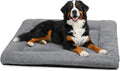 Dog Crate Pad 48 Inch, Washable Plush Kennel Mat for XXL Dogs, Anti-Slip Cushioned Pad for Wire and Metal Crates, Indoor, Travel and Training Use, Dark Grey