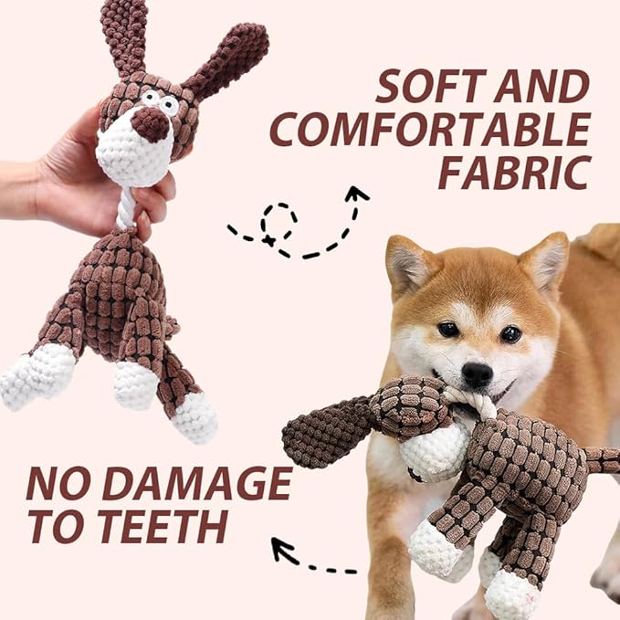Upgrade Bite Buddy Chew Toy for Dogs, 2025 New Petsboro Bitebuddy Dog Toy Indestructible Stuffed Animals for Dogs, Cute Soft Resistant Squeaky Dog Toys for Heavy Chewers (#A2)