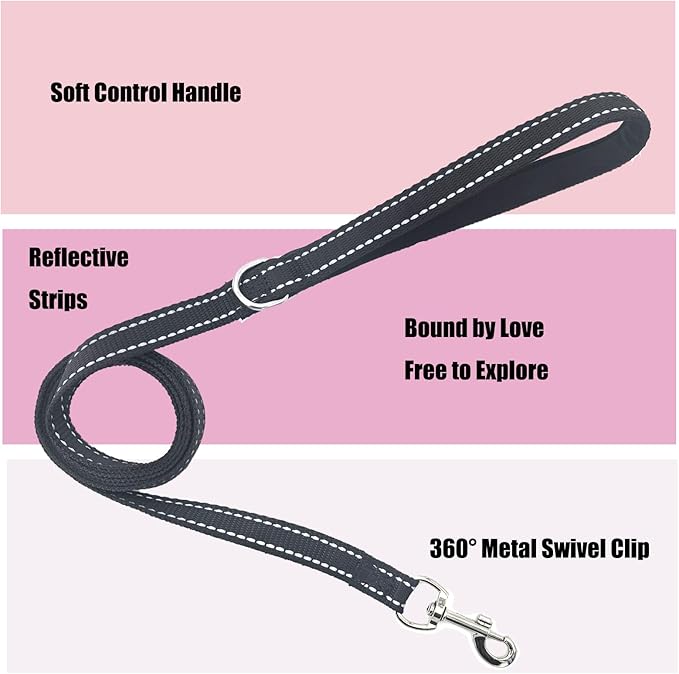 Sparkly Dog Harness Small Sized and Leash Set for Small Dogs Cats,Black S Puppy Harness, Step in Soft Dog Reflective Vest, Breathable Mesh Pet Harness. (Black, M)