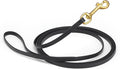 Viper Biothane K9 Working Dog Leash Waterproof Lead for Tracking Training Schutzhund Odor-Proof Long Line with Solid Brass Snap for Puppy Medium and Large Dogs, 15ft Black
