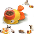 Duck Cat Treat Dispenser, Little Yellow Duck Cat Toy Treat Feeder, Ducks Puzzle Feeder for Cats, Interactive Ducks-Shaped Puzzle Feeder for Dogs, Slow Feeder for Pet Eating & Iq Training (Yellow)