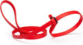 Dogline Biothane Slip Dog Leash - for Small, Medium and Large Dogs - Odor Free Slip Lead, Heavy Duty and Durable Material Kennel Lead - Cherry Red - 5ft L x 3/8in W