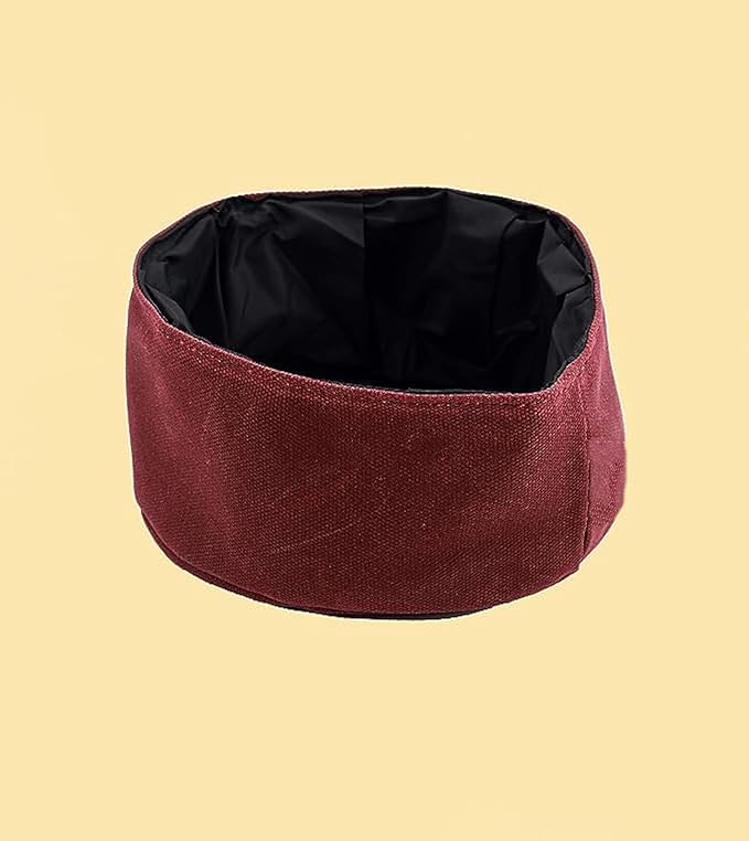 CALDO Collapsible Dog Bowl - Perfect for Food and Water on The Go (Burgundy)