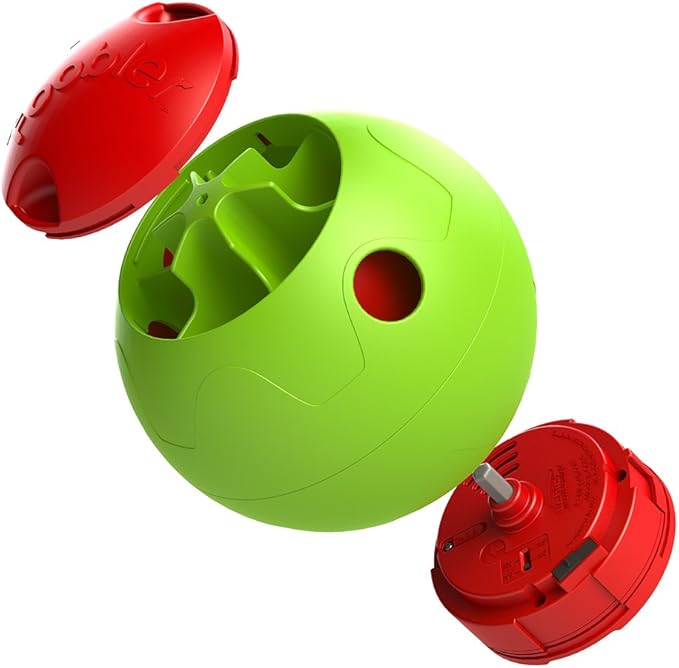 The The Foobler Timed, Self Reloading Puzzle Feeder ball toy for Dogs