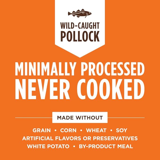 Instinct Raw Boost Mixers, Freeze Dried Dog Food Topper, Grain Free - Wild Caught Pollock, 12.5 oz. Bag