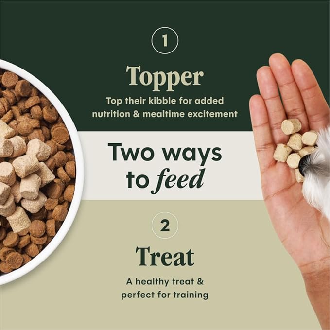 Instinct Raw Boost Mixers, Freeze Dried Dog Food Topper, Grain Free Recipe - All Natural Beef, 6 oz. Bag