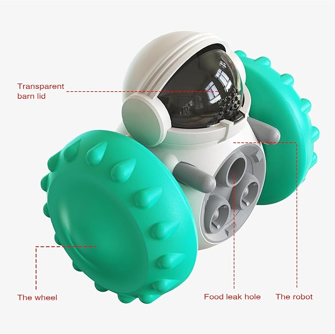 Interactive Dog Toy Dispensing Food (Blue)