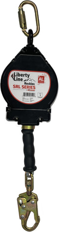 Liberty Line Rockies 20 Foot Aluminum Housing Cable SRL with Snap Hook - Includes Installation Carabiner and Tagline (ANSI)