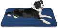 JoicyCo Dog Beds Soft Dog Crate Bed Pad Mat, 36 in Non Slip Bottom Washable Beds for Medium and Large Dogs, Pet Bed Mattress Kennel Pad, Dark Blue