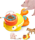Pig Duck Treat Toy for Mini Pig Enrichment Toys to Play with, Duck Treat Dispenser for Dogs Cat Slow Feeder Puzzle Toy, Interactive Foraging and Promotes IQ Training