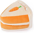 CHEWFFON Dog Puzzle Snuffle Toy, Carrot Cake Treat-Hiding Enrichment Toy for Boredom Relief and Mental Stimulation, Squeaky Cake Gift, Interactive Play for Small and Medium Dogs