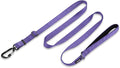 Hyhug Nylon Adjustable 4-6ft Dog Leash with Soft Neoprene Padded Handle, Durable Heavy Duty Leash with Easy-to-Use Bolt Snap, Ideal for Jogging Outdoor