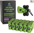 ILOMAX Dog Poop Bags with Dispenser, 270 Lavender Scented Waste Bags, Extra Thick Leak-Proof, 38% Plant-Based, Fits All Standard Holders – 18 Rolls
