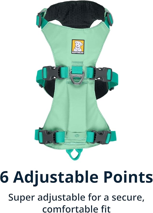 Ruffwear, Flagline Dog Harness, Lightweight and Reflective, No Pull Dog Lift Harness for Hiking, Running and Everyday Use, Sage Green, X-Small