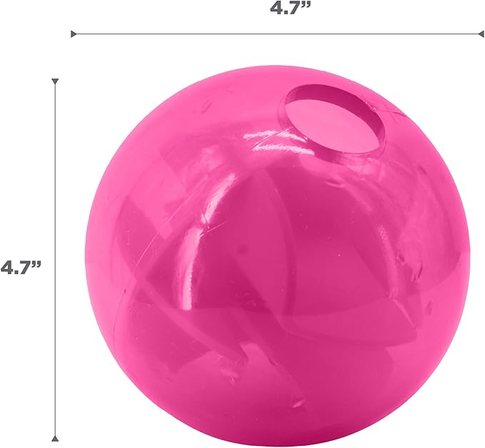 Outward Hound Orbee-Tuff Mazee Interactive Dog Puzzle Toy, Treat Dispensing Slow Feeder Ball, Pink, 4.7-Inch