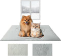 EXPAWLORER Reversible Dog Bed Mat Large (Cool & Warm) 47”x28” Pet Cooling & Plush Fleece Side for Winter, Thick Blanket Pad for Kennel Sofa Floor Crate Car Seat Machine Washable& Foldable All-Season
