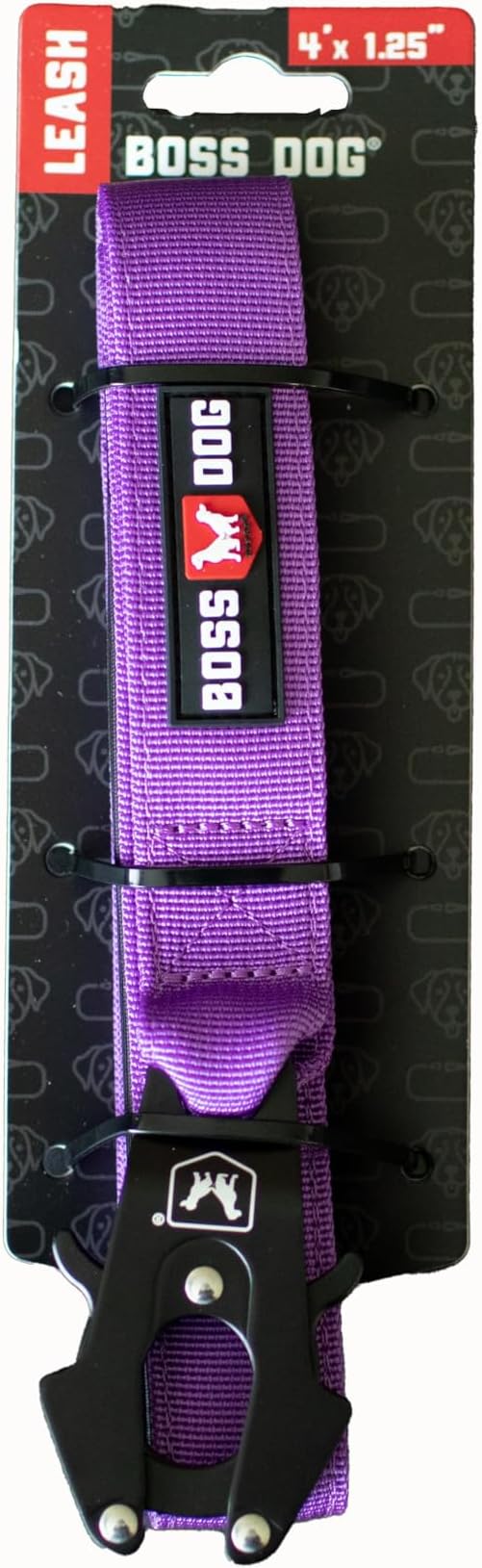 Boss Dog Tactical Leash, Purple, 4 FT