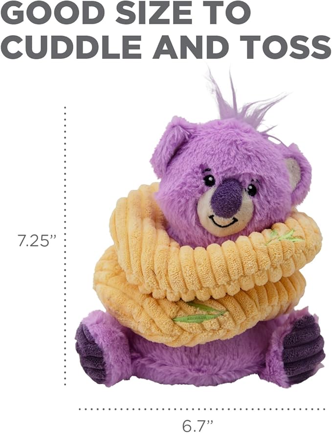 Charming Pet Ringamals Koala Interactive Plush Dog Toy Puzzle Medium